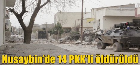 Nusaybin’de 14 PKK’li öldürüldü