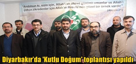 Diyarbakır’da 'Kutlu Doğum' toplantısı yapıldı