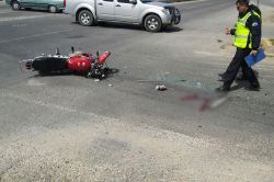 Otomobil ile motosiklet çarpıştı: 1 yaralı