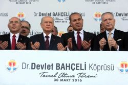 'Devlet Bahçeli Köprüsünün temeli kaçak' iddiası video foto