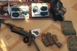 Diyarbakır’ın Bismil ilçesinde silah ele geçirildi video foto