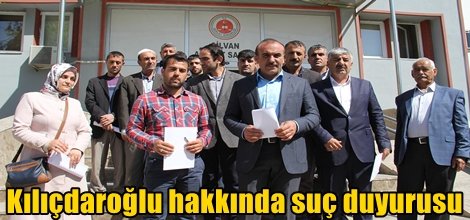 Diyarbakır'ın Silvan ilçesinde Kemal Kılıçdaroğlu hakkında suç duyurusunda bulunuldu foto