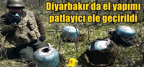 Diyarbakır’ın Silvan ilçesinde el yapımı patlayıcı ele geçirildi video foto