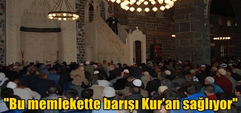 Bu memlekette barışı Kur’an sağlıyor video foto