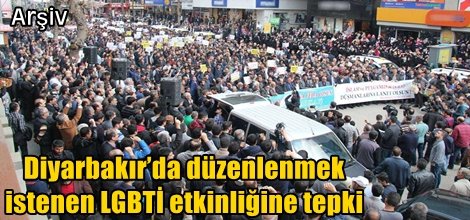 Diyarbakır’da düzenlenmek istenen LGBTİ etkinliğine tepki