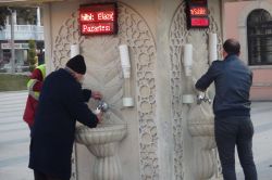 Sabah namazında 'İkram Çeşmesi' video foto