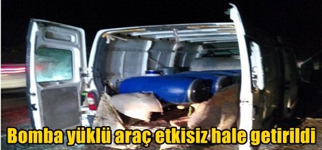 Mardin'in Hop Geçidi mevkiinde bomba yüklü araç etkisiz hale getirildi foto