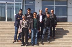 Arkadaşlarımız işlerine iade edilmezse açlık grevine başlayacağız video foto