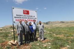 Mardin’de “Basın Hatıra Oramı” kuruldu