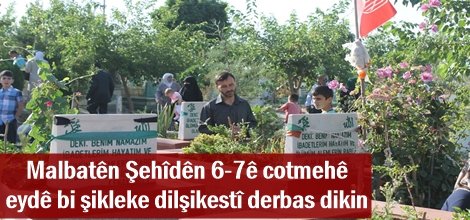 Malbatên Şehîdên 6-7ê cotmehê eydê bi şikleke dilşikestî derbas dikin