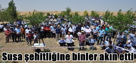 Susa şehitliğine binler akın etti