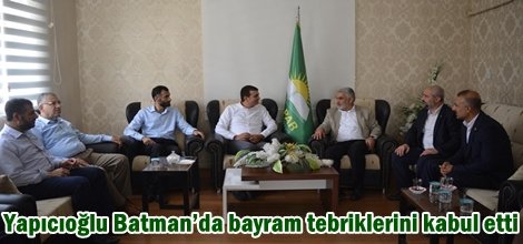 Yapıcıoğlu Batman’da bayram tebriklerini kabul etti