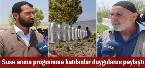 Susa anma programına katılanlar duygularını paylaştı