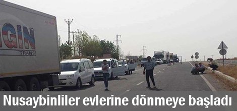 Nusaybinliler evlerine dönmeye başladı