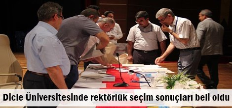 Dicle Üniversitesinde rektörlük seçim sonuçları beli oldu
