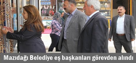 Belediye eş başkanları görevden alındı