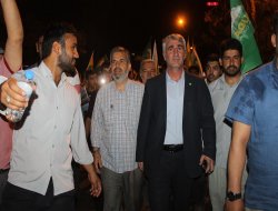 HÜDA PAR Şanlıurfa İl Başkanlığı'ndan gösterilere destek