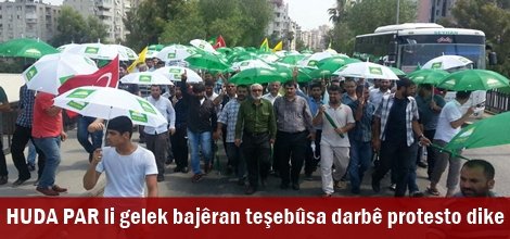 HUDA PAR li gelek bajêran teşebûsa darbê protesto dike