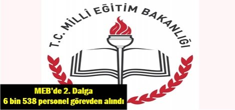 MEB’de 6 bin 538 personel görevden alındı