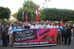 Adanalı STK’lardan ‘Darbeye Hayır!’ yürüyüşü video foto