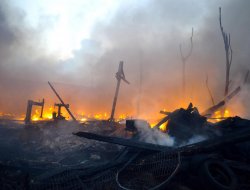 Li Bursayê piştî teqînê şewat derket