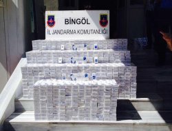 Bingöl'de  kaçak sigara ele geçirildi