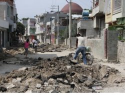 Bir Mahalle Şantiyeye Döndü