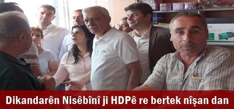 Dikandarên Nisêbînî ji HDPê re bertek nîşan dan