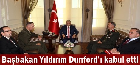 Başbakan Yıldırım Dunford’ı kabul etti