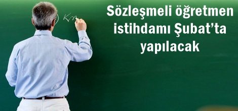 Sözleşmeli öğretmen istihdamı Şubat’ta yapılacak