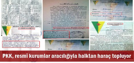 PKK, resmi kurumlar aracılığıyla halktan haraç topluyor
