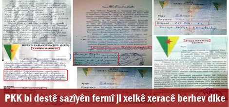PKK bi destê sazîyên fermî ji xelkê xeracê berhev dike