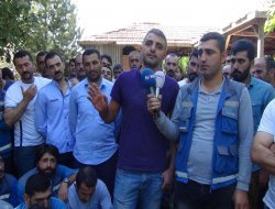 Ji xebatkarên AKSA Firat Elektrîkê çalakiya şistkirina kar