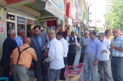 HÜDA PAR’dan Mazıdağı esnafına ziyaret