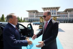 Kazakistan Cumhurbaşkanı Nazarbayev Cumhurbaşkanlığı Külliyesi'nde