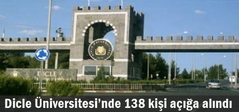 Dicle Üniversitesi’nde 138 kişi açığa alındı