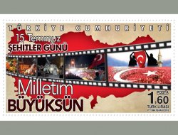 Darbe girişimini konu alan pullar satışa sunuldu