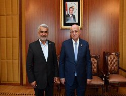 Yapicioglu, Serokê Meclîsê Îsmaîl Qahraman ziyaret kir