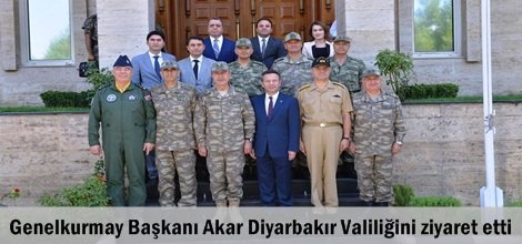 Genelkurmay Başkanı Akar Diyarbakır Valiliğini ziyaret etti