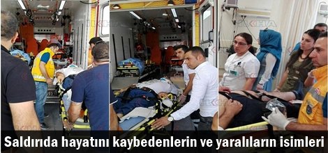 Diyarbakır saldırısında hayatını kaybedenlerin ve yaralıların isimleri