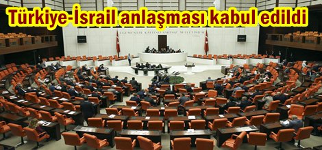 Türkiye-İsrail anlaşması kabul edildi