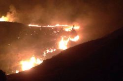 Batman’da köylüler anız yangını nöbeti tuttu