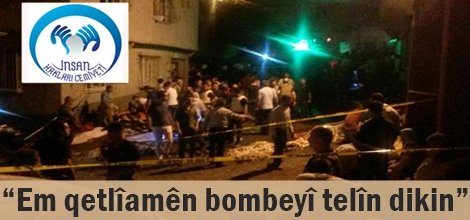 “Em qetlîamên bombeyî telîn dikin”