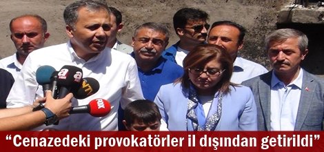 Cenazedeki provokatörler il dışından getirildi video foto