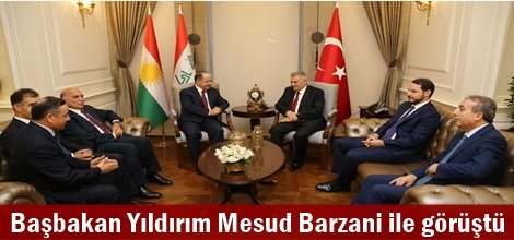 Başbakan Yıldırım Barzani ile görüştü
