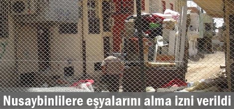 Nusaybinlilere eşyalarını alma izni verildi video foto