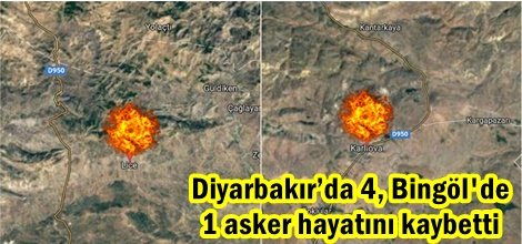 Diyarbakır’da 4, Bingöl'de 1 asker hayatını kaybetti