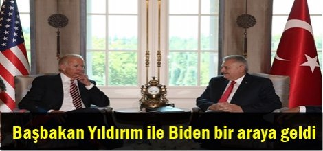 Başbakan Yıldırım ile Biden bir araya geldi video foto