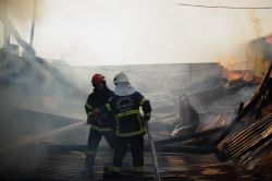 Gaziantep Oduncular Sitesinde yangın video foto