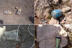 Karayoluna yerleştirilmiş 700 kilo patlayıcı bulundu